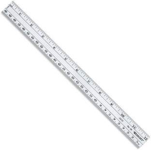 Plastic scale 12” OMEGA