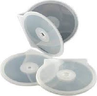 CD Cover Case Round Body Portion Of Arc Flattened 10Pcs/Pck