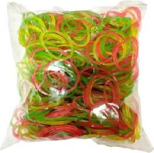 Nylon Rubber Band, 2 inch, Assorted Colours, 500 g / Pack