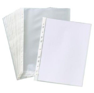 Transparent Polypropylene Sheet Protector, F/S, 100 Pcs/Pk
