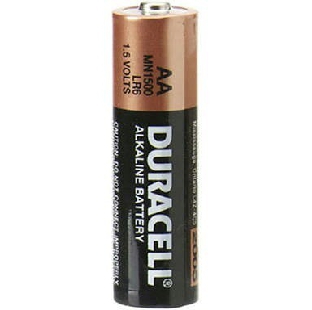 Duracell MN1500 Alkaline Battery, AA (LR6) 1.5V, 2 Pc/Pack