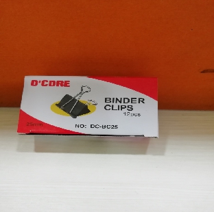 Binder Clip 25mm Pack of 12 Clips - Pack of 12