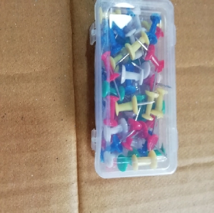 Regional Plastic Head Push Pin Pack of 50 Clips - Pack of 10