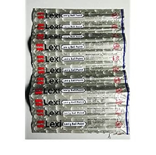 Lexi Refill of Roller Ball pen, 0.7 mm tip, 10 nos. per packet
Ink - Blue