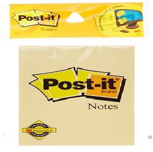 Postit Pad 3 x 4 inch, yellow, 100 notes/pack