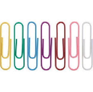 U Clips Colour 28mm Gem Clip Regional Per Pkt