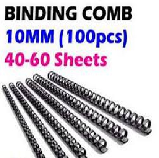 Regional Binding Comb Black 10mm Per Pc