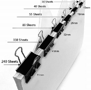 BINDER CLIP 41 MM, PACK OF 12