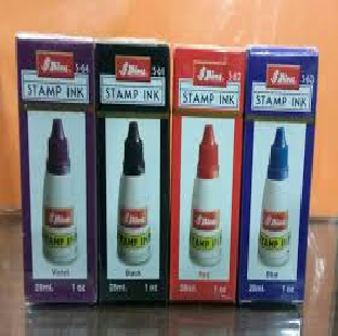 STAMP SELF INK GREEN  PER BOTTLE