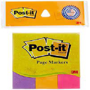 POST IT PROMPT 3 COLOR 1" X 3" PER PKT