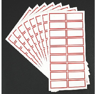 Red Border Stricker No.5