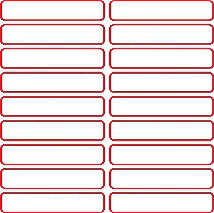 Red Border Stricker No 4