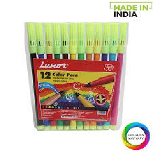 Sketch Pen Luxor, 12 color packet, 1.5 mm nib, 12
nos. per packet