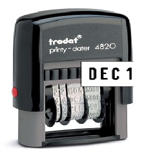 Dater Self Ink Stamp, 1-5/8 x 3/8 inche, colo p no.38
