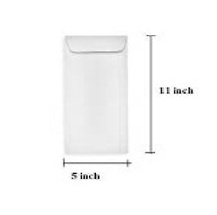 White Envelope 70GSM - 11" x 5" (Pack Of 100)