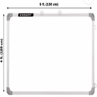 Fortunate Non-Magnetic Whiteboard 5' x 4'