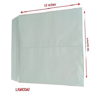 Green Laminated Envelop 10" x 12"