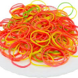 Nylon Rubber Bands, 500 gms 2"