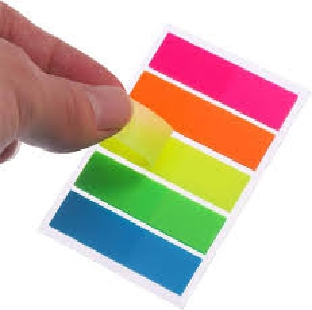 Post It pad Flags 5 Colour