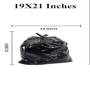 Garbage Bag Small 19"X21" BLACK