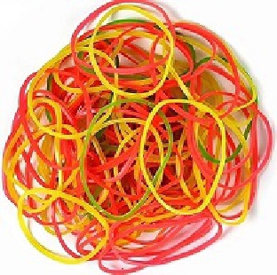 RUBBER BAND NYLON 4", 500 GRAM