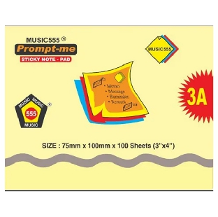 PostIt Pad 3x4 Yellow