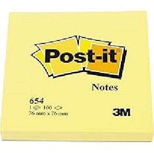 3M PostIt Pad 3x4 Yellow