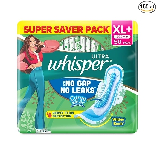 WHISPER ULTRA CHOICE SANITARY PAD Size XL + (50 Pad Per Pkt)