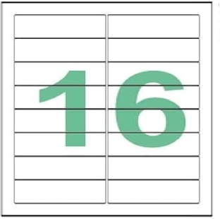 STICKER LABEL A4 16 UPS 100 SHEET