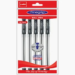 Cello FINE GRIP BALL PEN BLUE 5 PC