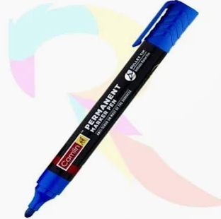 PERMANENT MARKER BLUE 10 PC