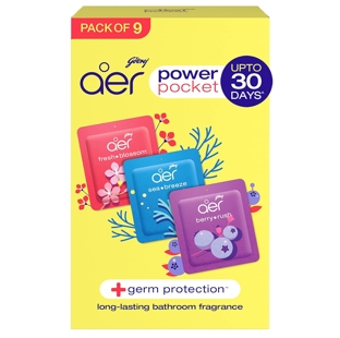 Godrej Aer Power Pocket Bathroom 10 GAM PACK OF 6