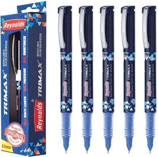 REYNOLDS TRIMAX ROLLER PEN BLUE PACK 5