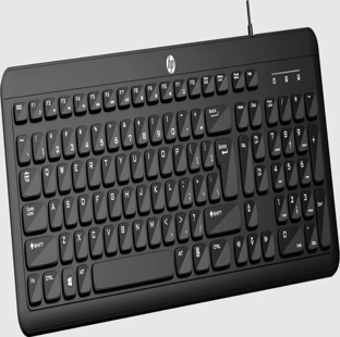 HP K160 Black Wired Keyboard