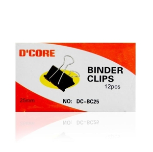 Binder Clip 25Mm KENT/GOLDLEAF/D' CORE  12 PC