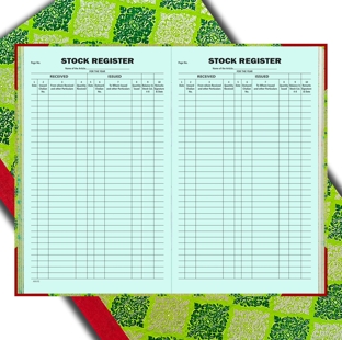 Stock Register 300 Pgs J J 3Q
