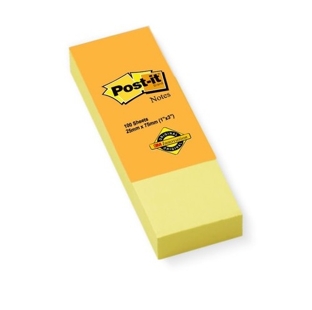 3M Post-it Notes - 1"x3". (Pack of 6)