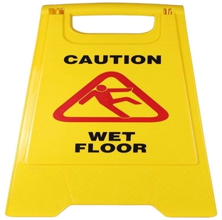 Dash Plastic Caution Wet Floor Sign Board - (Unit)