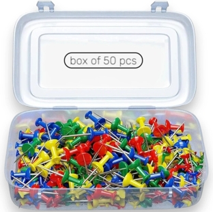 Dash Push Pins (Plastic) - 50 pcs. (Pack)