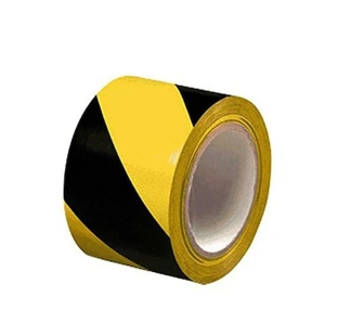 Eden Care Black/Yellow Zebra Floor Marking Tape, 3 inches (Unit)