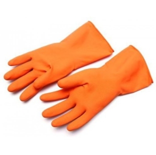 Eden Care Orange Hand Gloves - Rubber (Unit)