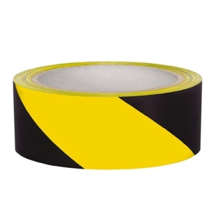 Eden Care Red/White Zebra Floor Marking Tape, 2 inches X 25 Meters (Unit)