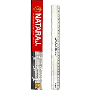 Nataraj Ruler (12", Plastic) - (Unit)