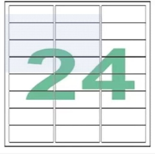 STICKER LABEL A4 24 UPS 100 SHEET