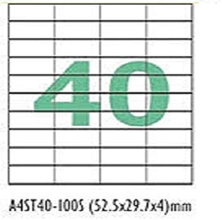 STICKER LABEL A4 40 UPS 100 SHEET