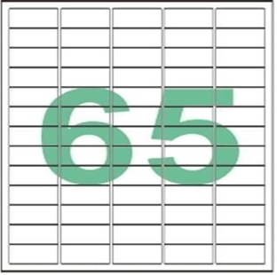 STICKER LABEL A4 65 UPS 100 SHEET