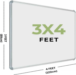 WHITE BOARD NON MAGNETIC 3 X 4 FEET