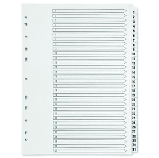 File Saperator Plastic 1 to 31