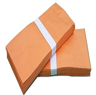 Brown Envelopes (Pack of 50 Pieces) (70 GSM) (9.5X4.5 Inches) Cheque Size (Regional Make)