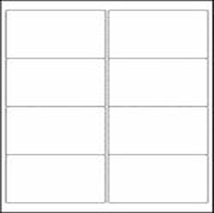 Sticker Lables -A/4 Size (8 Labels per Sheet) 100 Sheets